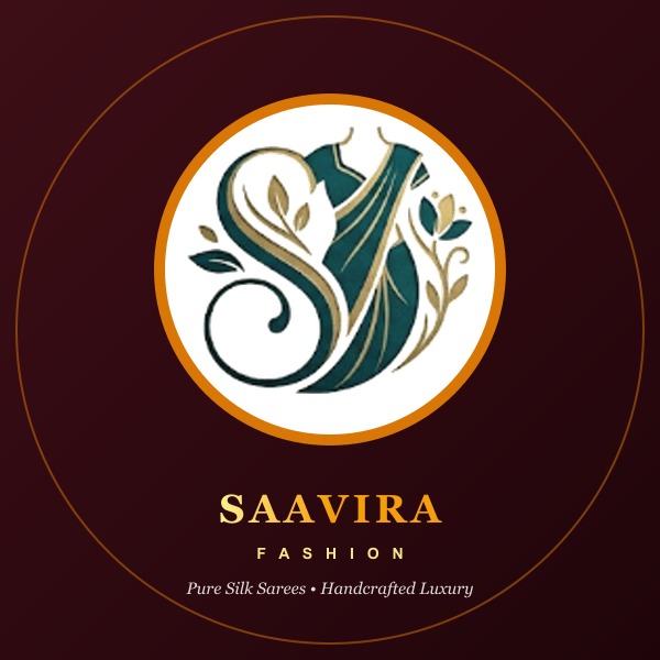 Detailed View of Pure Gold and Silver Zari Threads Woven in Handloom Saree Border